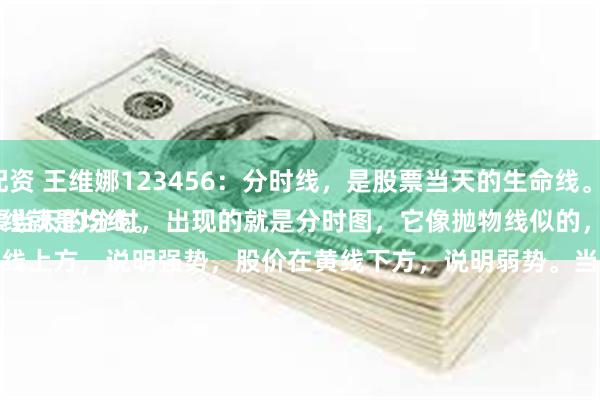 专业的股指配资 王维娜123456：分时线，是股票当天的生命线。
打开一只股票当天的分时，出现的就是分时图，它像抛物线似的，忽上忽下哦。
有一根黄线就是均线。
股价在黄线上方，说明强势，股价在黄线下方，说明弱势。当均线跟随