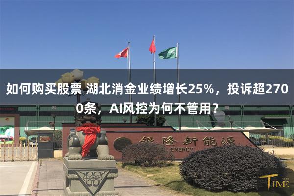 如何购买股票 湖北消金业绩增长25%，投诉超2700条，AI风控为何不管用？