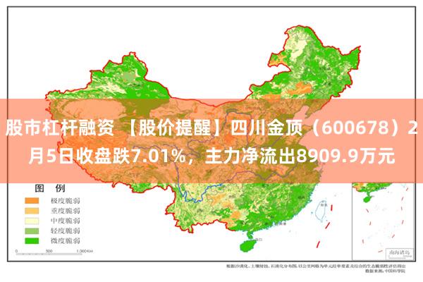 股市杠杆融资 【股价提醒】四川金顶（600678）2月5日收盘跌7.01%，主力净流出8909.9万元
