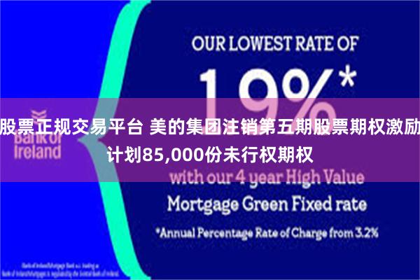 股票正规交易平台 美的集团注销第五期股票期权激励计划85,000份未行权期权