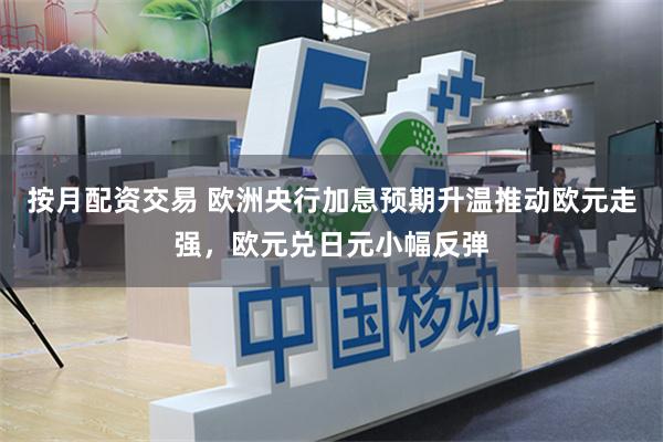 按月配资交易 欧洲央行加息预期升温推动欧元走强，欧元兑日元小幅反弹