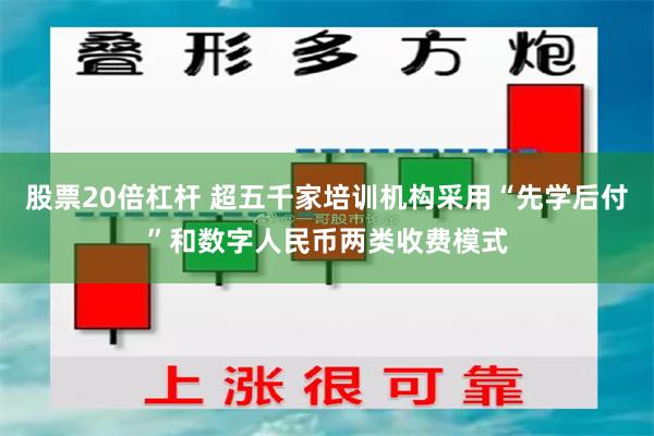 股票20倍杠杆 超五千家培训机构采用“先学后付”和数字人民币两类收费模式