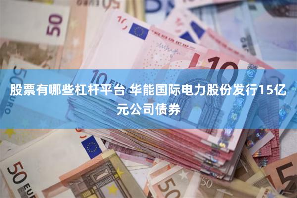股票有哪些杠杆平台 华能国际电力股份发行15亿元公司债券