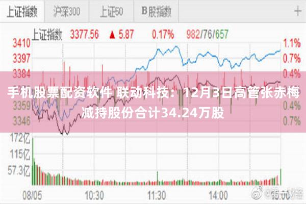 手机股票配资软件 联动科技：12月3日高管张赤梅减持股份合计34.24万股