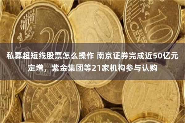 私募超短线股票怎么操作 南京证券完成近50亿元定增,紫金集团等21家机构参与认购