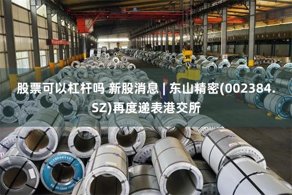 股票可以杠杆吗 新股消息 | 东山精密(002384.SZ)再度递表港交所