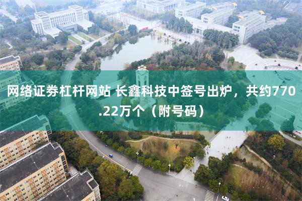 网络证劵杠杆网站 长鑫科技中签号出炉，共约770.22万个（附号码）