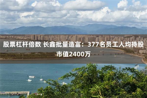 股票杠杆倍数 长鑫批量造富：377名员工人均持股市值2400万