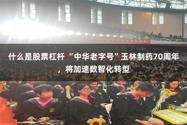 什么是股票杠杆 “中华老字号”玉林制药70周年,将加速数智化转型
