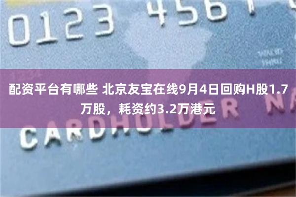 配资平台有哪些 北京友宝在线9月4日回购H股1.7万股，耗资约3.2万港元