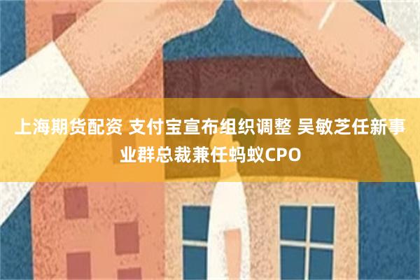 上海期货配资 支付宝宣布组织调整 吴敏芝任新事业群总裁兼任蚂蚁CPO